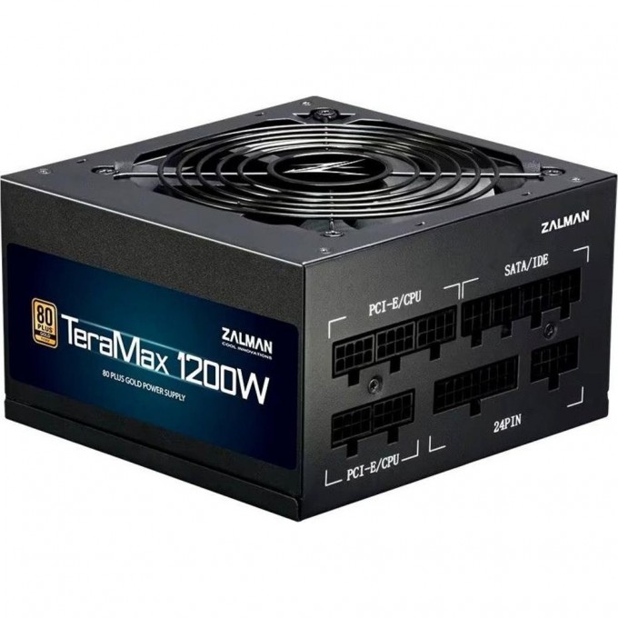 Блок питания ZALMAN , 1200W, ATX12V V2.52, APFC, 12CM FAN, 80+ GOLD, FULL MODULAR, RETAIL ZM1200-TMX Блок питания ZALMAN , 1200W, ATX12V V2.52, APFC, 12CM FAN, 80+ GOLD, FULL MODULAR, RETAIL ZM1200-TMX