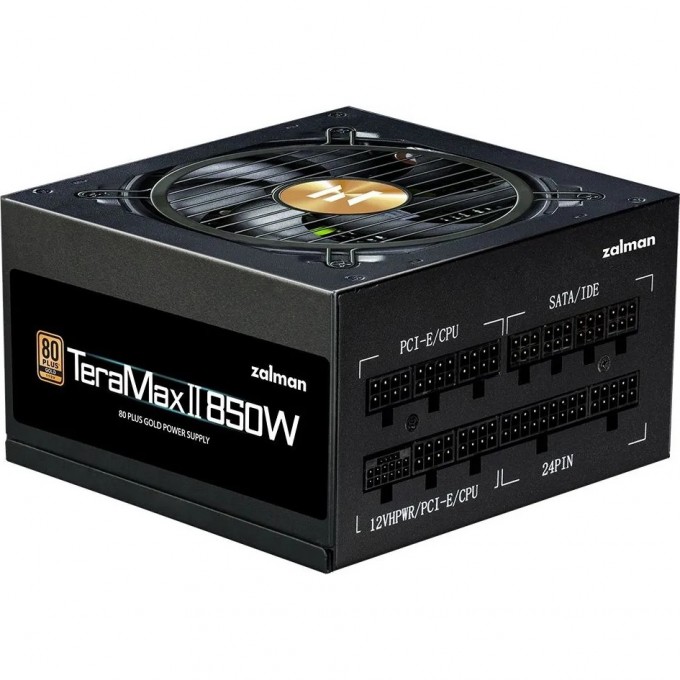 Блок питания ZALMAN ATX 850W 80+ gold 24pin APFC 120mm fan 12xSATA Cab Manag RTL ZM850-TMX2 Блок питания ZALMAN ATX 850W 80+ gold 24pin APFC 120mm fan 12xSATA Cab Manag RTL ZM850-TMX2