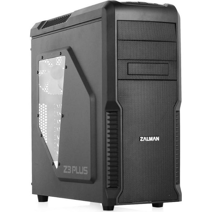 Корпус ZALMAN , ATX, BLACK, WINDOW, 2X5.25", 5X3.5", 1X2.5", 2XUSB2.0, 1XUSB3.0, FRONT 1X120MM, REAR 1X120MM, TOP 2X120MM Z3 PLUS Корпус ZALMAN , ATX, BLACK, WINDOW, 2X5.25", 5X3.5", 1X2.5", 2XUSB2.0, 1XUSB3.0, FRONT 1X120MM, REAR 1X120MM, TOP 2X120MM Z3 PLUS