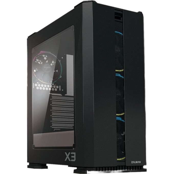 Корпус ZALMAN X3, ATX, BLACK, WINDOW, 2X3.5", 2X2.5", 2XUSB2.0, 2XUSB3.0, FRONT 3X120MM RGB, REAR 1X120MM RGB X3 BLACK Корпус ZALMAN X3, ATX, BLACK, WINDOW, 2X3.5", 2X2.5", 2XUSB2.0, 2XUSB3.0, FRONT 3X120MM RGB, REAR 1X120MM RGB X3 BLACK