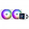 Система водяного охлаждения ZALMAN ALPHA2 A24 DS ARGB Soc-AM5/AM4/1151/1200/2066/2011/1700 белый 4-pin 29.7dB CU LCD 320W Ret ALPHA2 A24 DS WHITE