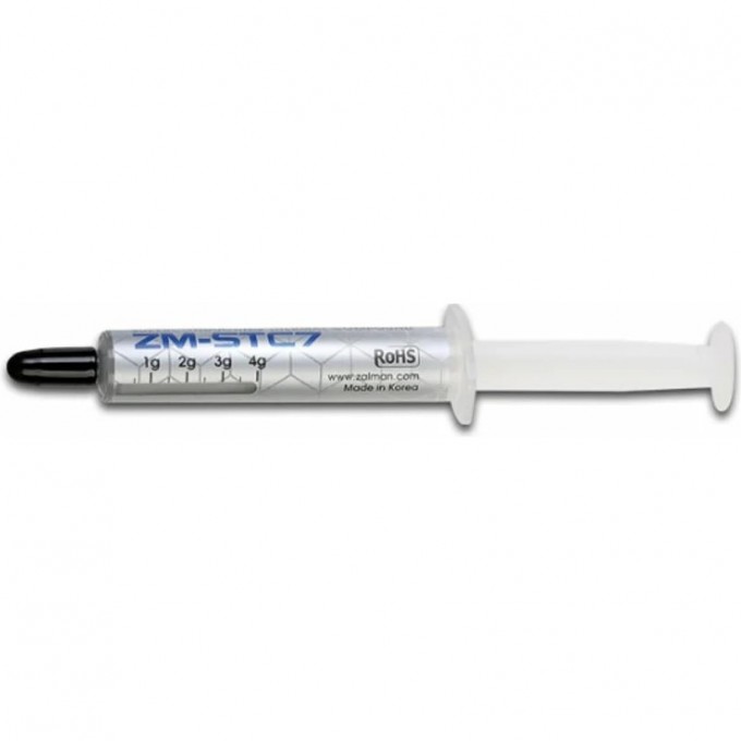 Термопаста ZALMAN SUPERCONDUCTING THERMAL COMPOUND, THERMAL CONDUCTIVITY 7.2W/M-K, VISCOSITY 220PA.S ZM-STC7 Термопаста ZALMAN SUPERCONDUCTING THERMAL COMPOUND, THERMAL CONDUCTIVITY 7.2W/M-K, VISCOSITY 220PA.S ZM-STC7